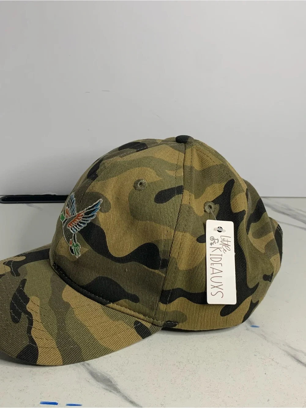 Camo‎ little Kideauxs Baseball Hat with Embroidered Flying Duck